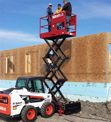 scissor lift attachment for skid steer|1908e skid lift attachment.